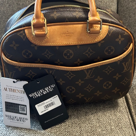 Louis Vuitton Brown and Tan Monogram Satchel - Picture 2 of 11